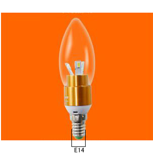 E14 3W high power led Candle Light Bulb